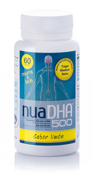NuaDHA 500 - Sabor Limón · Nua · 60 perlas