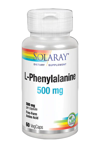 L-Phenylalanine 500 mg · Solaray · 60 cápsulas