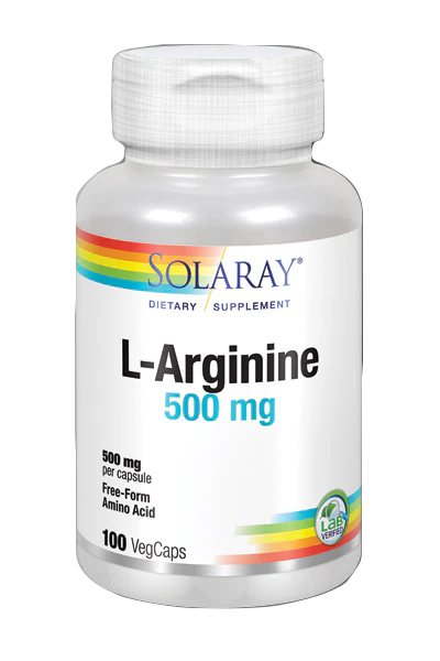 L-Arginine 500 mg · Solaray · 100 cápsulas