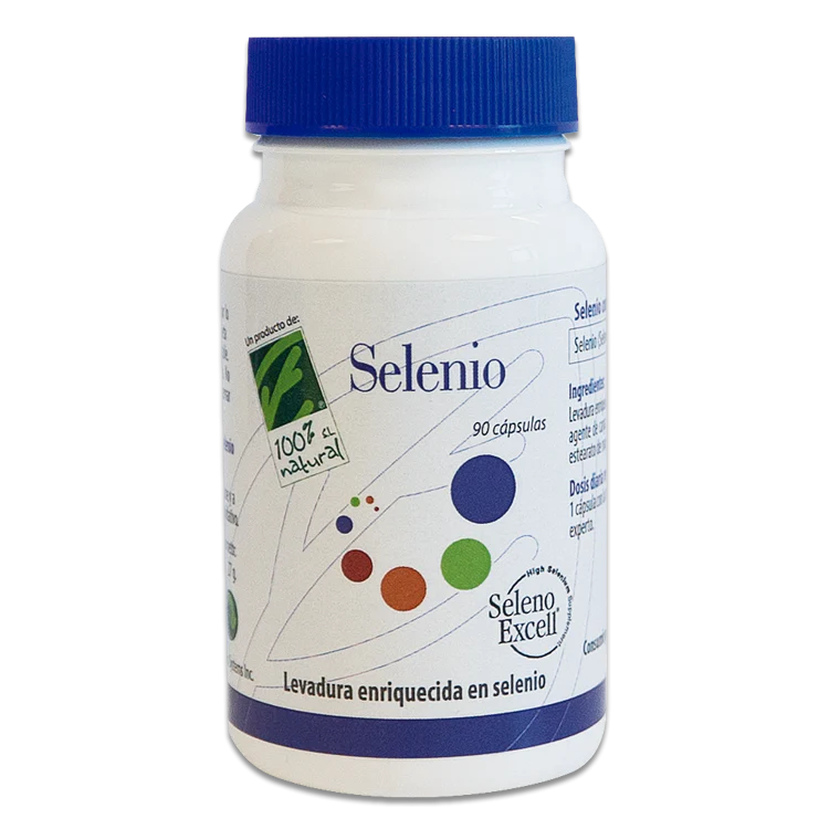 Selenio · 100% Natural · 90 cápsulas