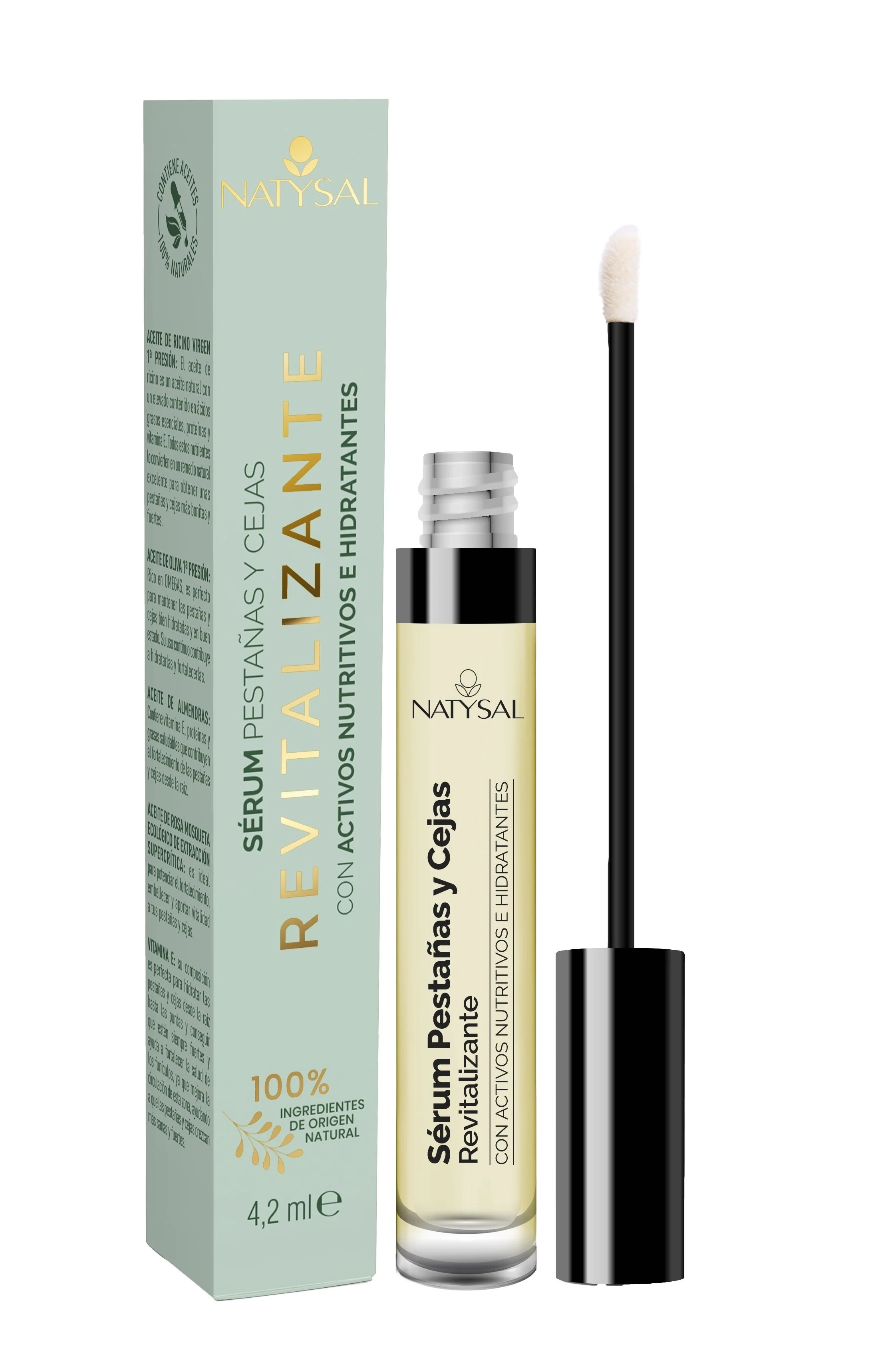Sérum de Pestañas y Cejas Revitalizante · Natysal · 4,2 ml