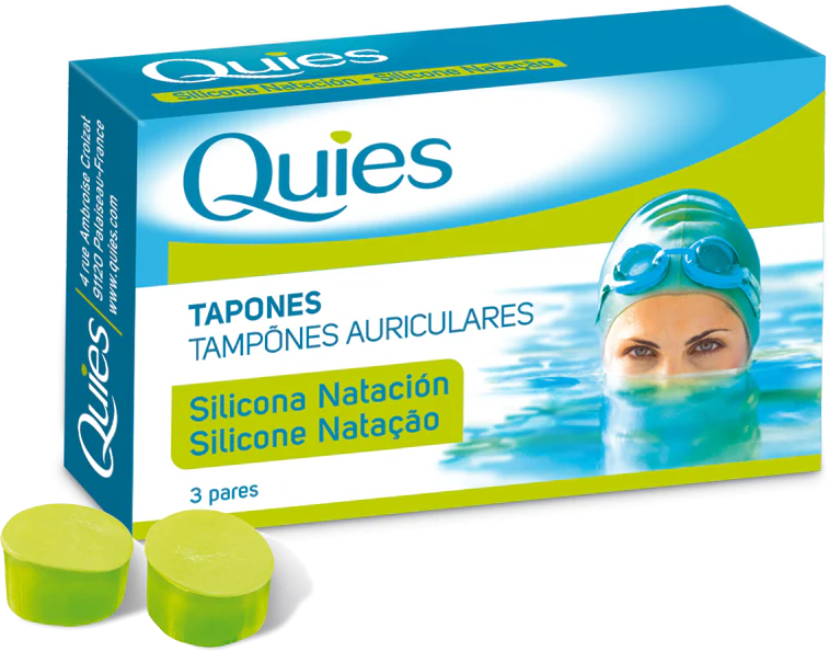 Tapones para Natación - Adultos · Quies · 6 unidades