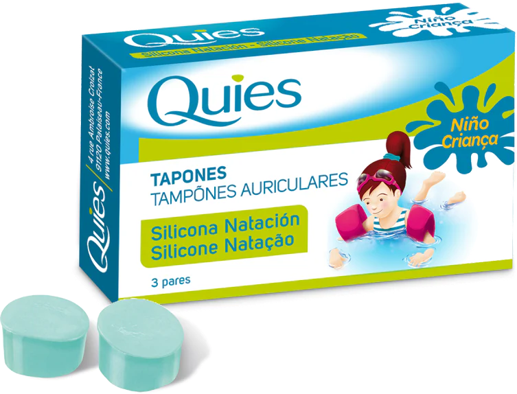 Tapones para Natación - Niños · Quies · 6 unidades