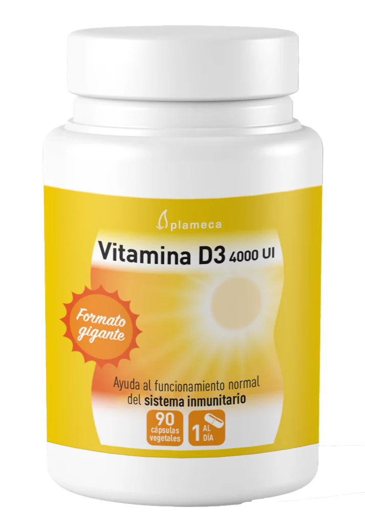 Vitamina D3 4.000 UI · Plameca · 90 cápsulas