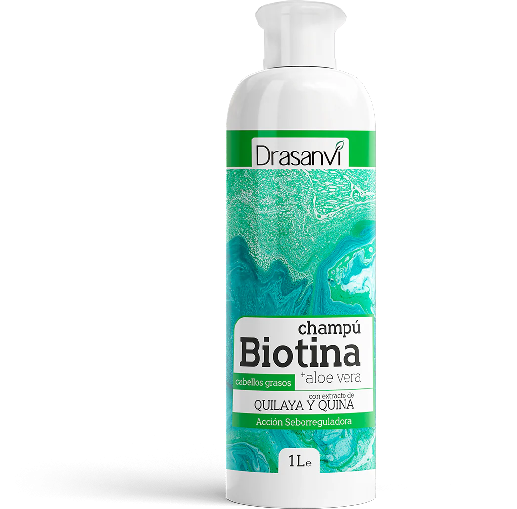 Champú Biotina y Aloe Vera - Cabellos Grasos · Drasanvi · 1 litro