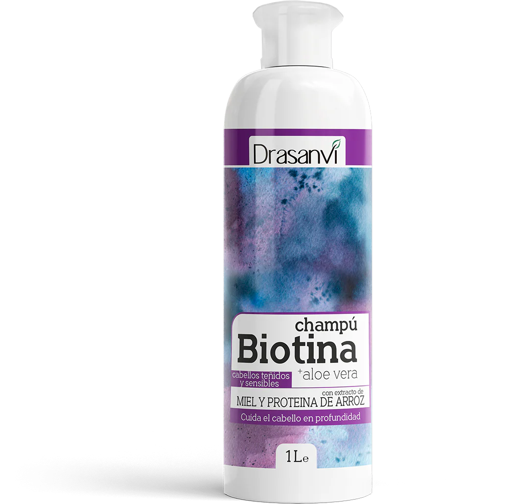 Champú Biotina y Aloe Vera - Cabellos Teñidos y Sensibles · Drasanvi · 1 litro
