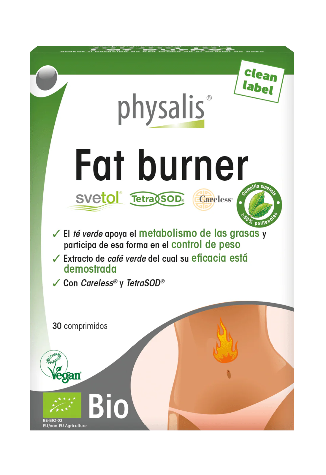 Fat Burner · Physalis · 30 comprimidos