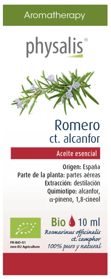 Aceite Esencial de Romero (Alcanfor) · Physalis · 10 ml