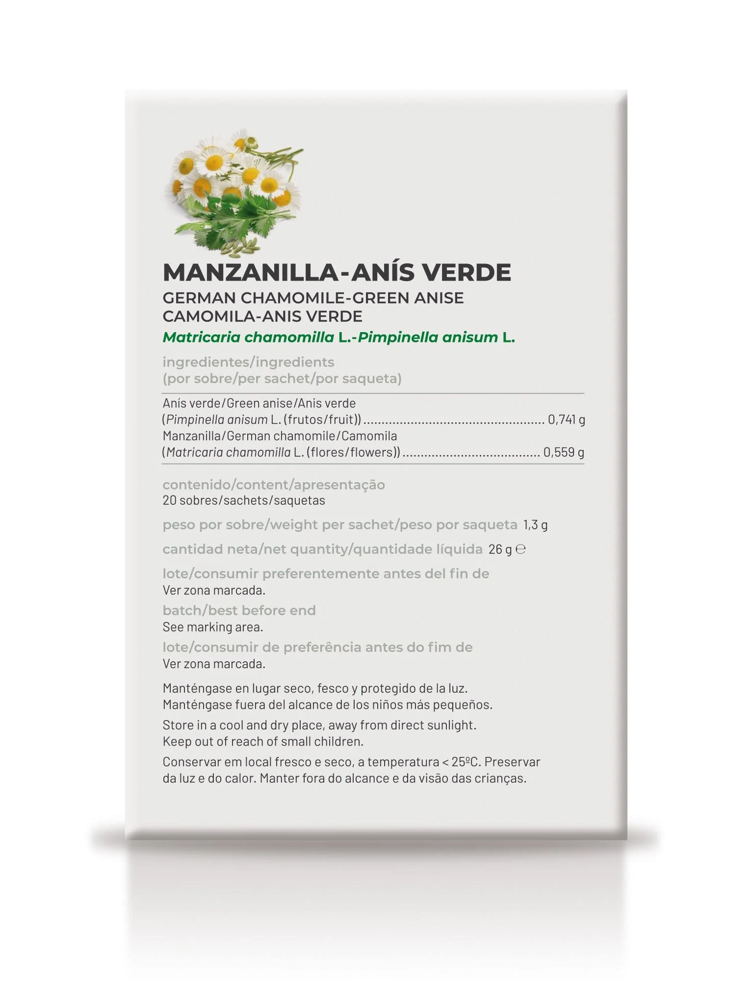 Manzanilla con Anís Verde Infusión · Soria Natural · 20 filtros - Image 2