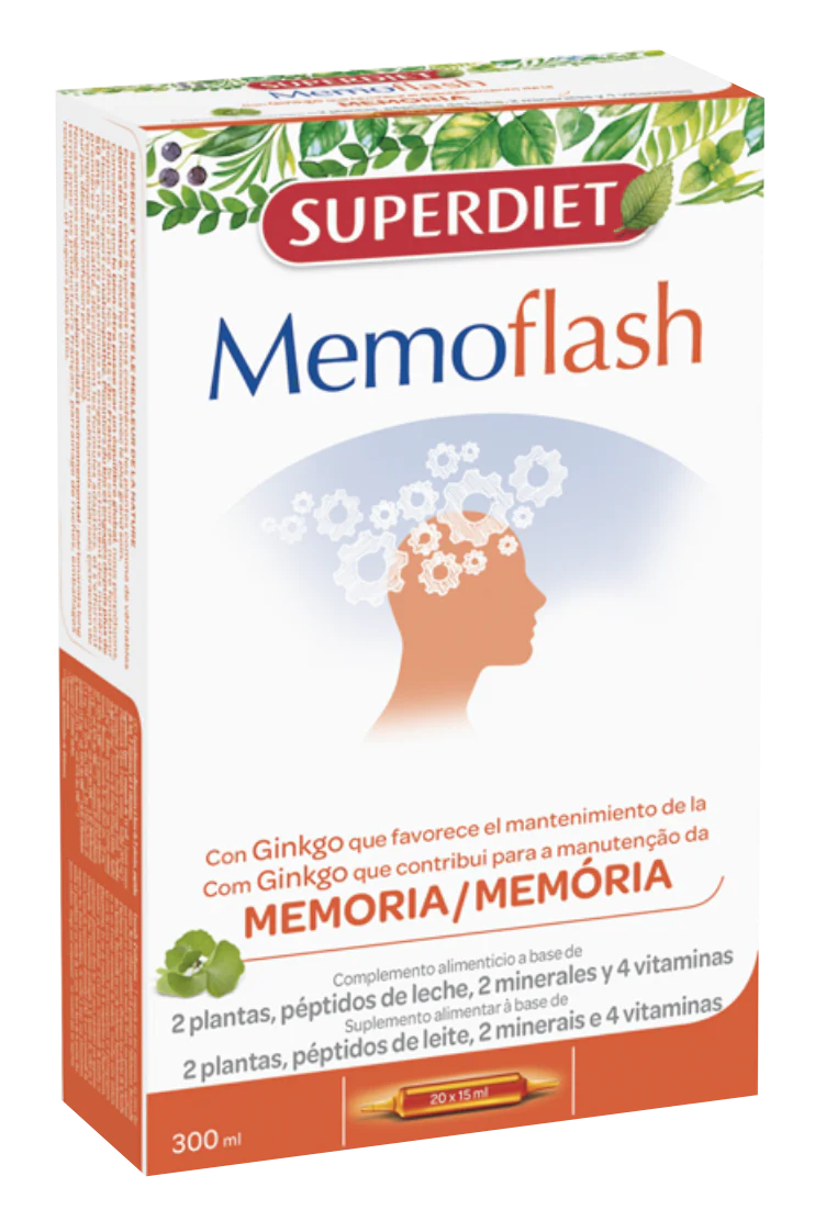 Memoflash Ampollas · Superdiet · 20 ampollas