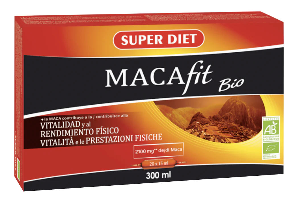 Macafit Ampollas BIO · Superdiet · 20 ampollas