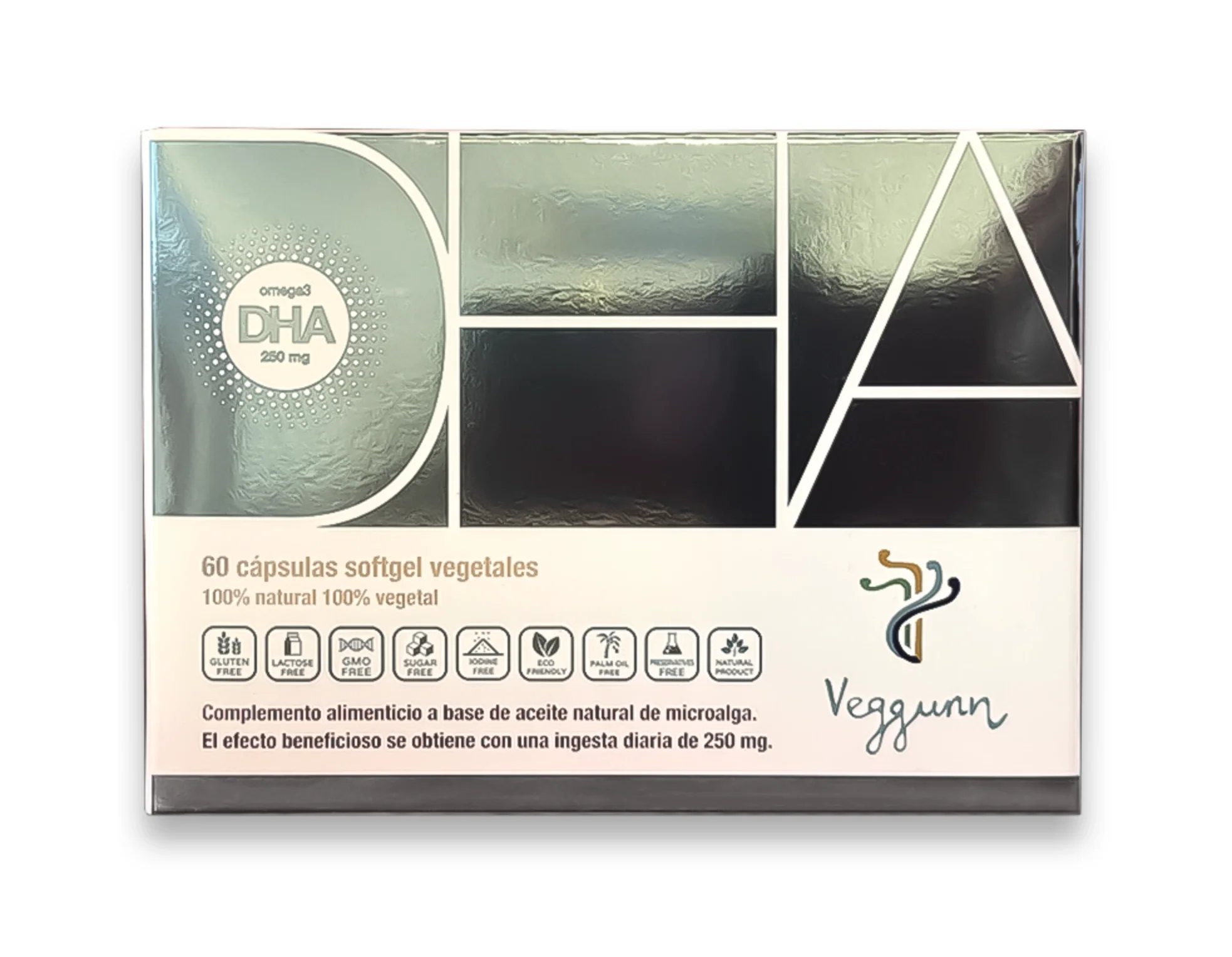 Omega 3 DHA · Veggunn · 60 perlas