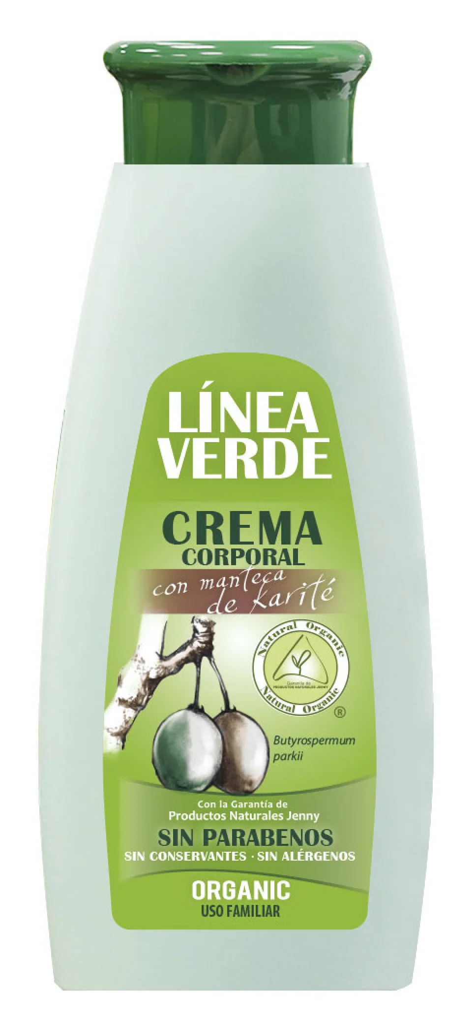 Crema Corporal con Manteca de Karité · Línea Verde · 400 ml