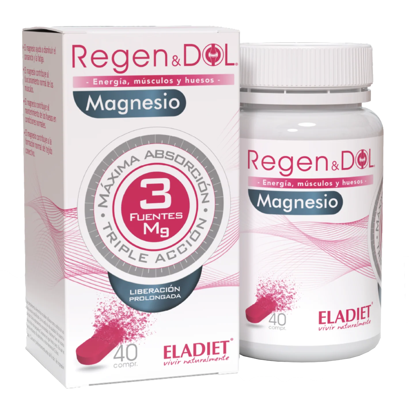 RegenDol Magnesio · Eladiet · 40 comprimidos