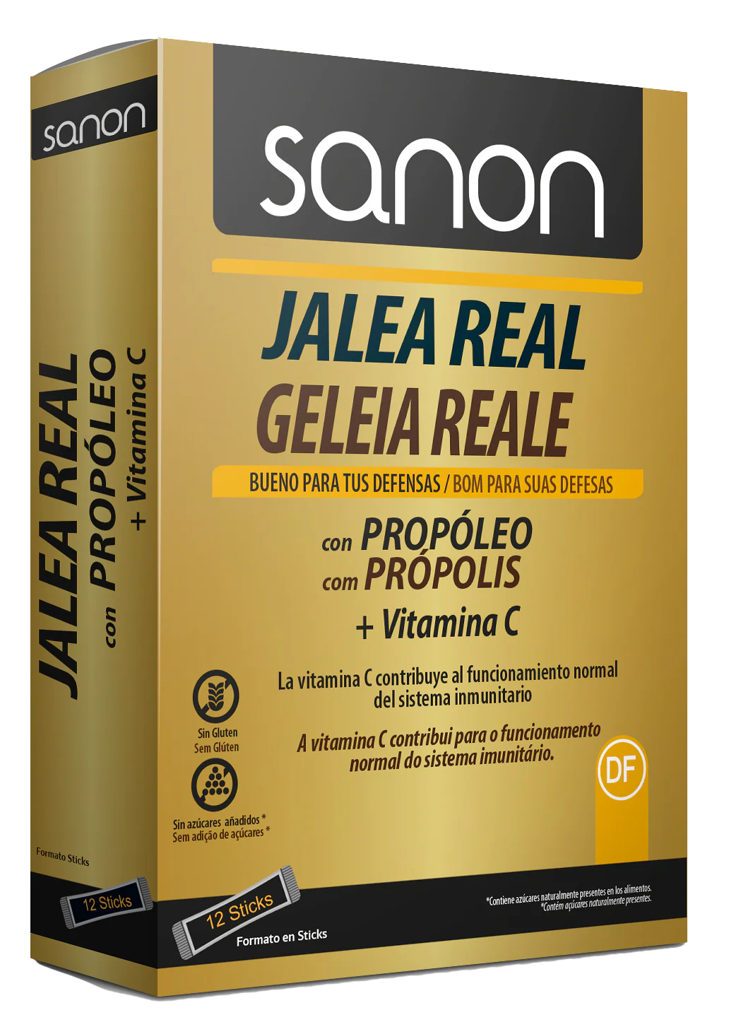 Zero Jalea Real Propóleo y Vitamina C · Sanon · 12 sticks