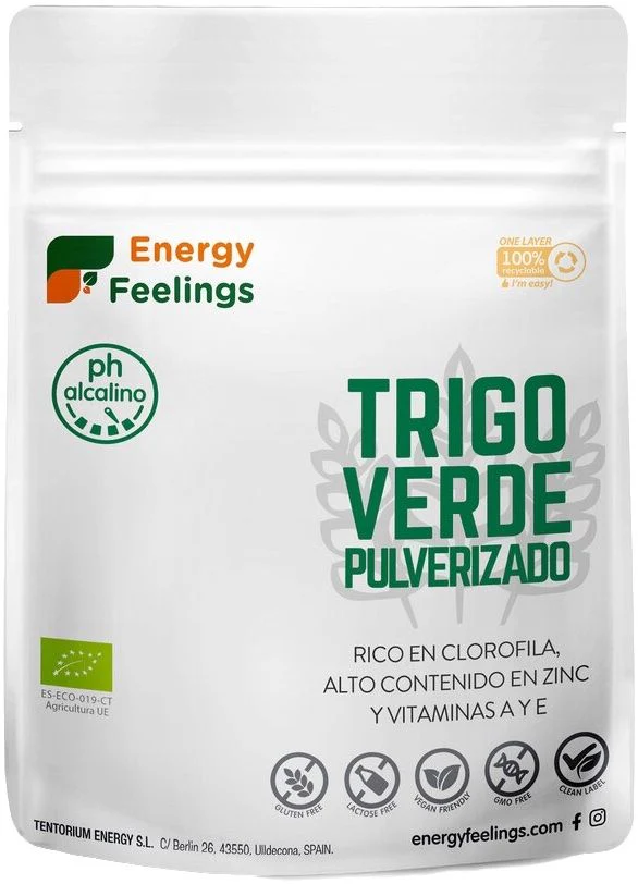 Trigo Verde Pulverizado · Energy Feelings · 200 gramos