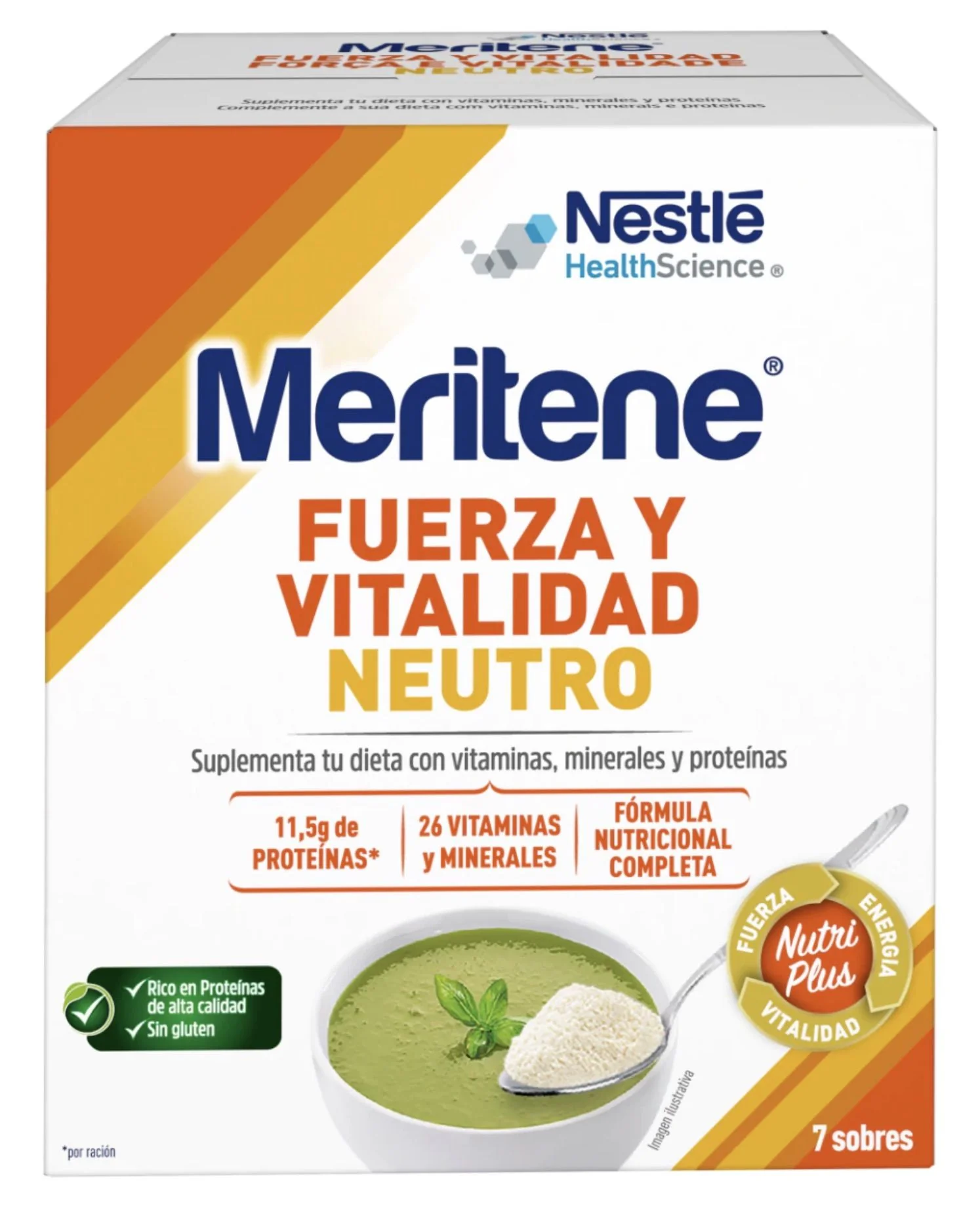 Meritene Fuerza y Vitalidad Neutro · Nestlé · 7 sobres