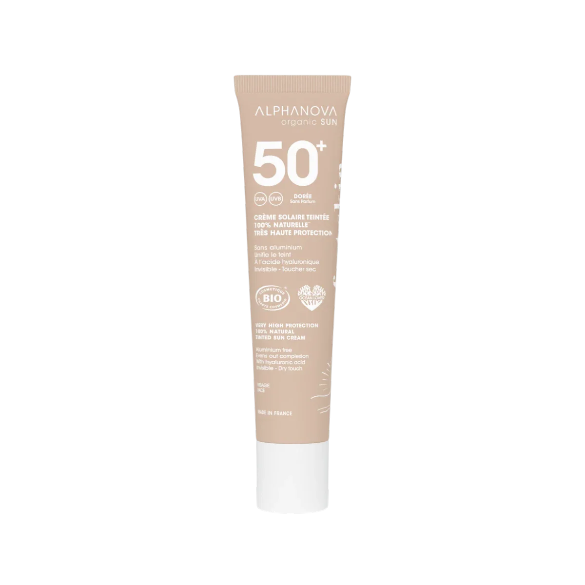 Protector Solar Facial BIO SPF50+ Color · Alphanova · 40 gramos