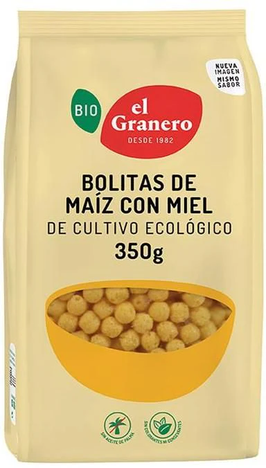 Bolitas de Maíz con Miel · El Granero Integral · 350 gramos