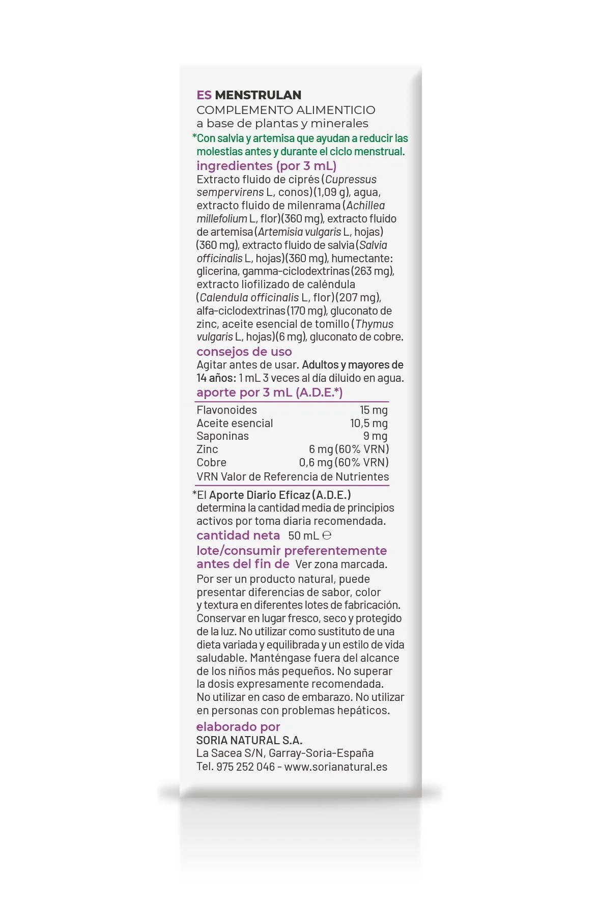 Composor 15 - Menstrulan · Soria Natural · 50 ml - Image 2