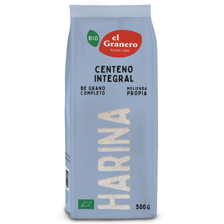 Harina de Centeno Integral · El Granero Integral · 500 gramos