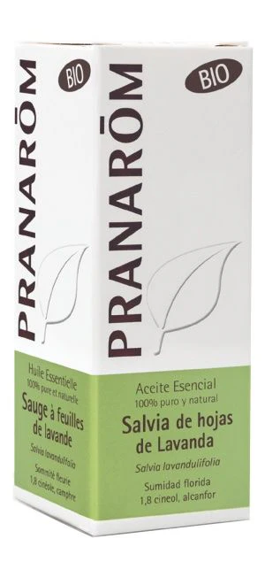 Aceite Esencial de Salvia de Hojas de Lavanda Bio · Pranarom · 10 ml