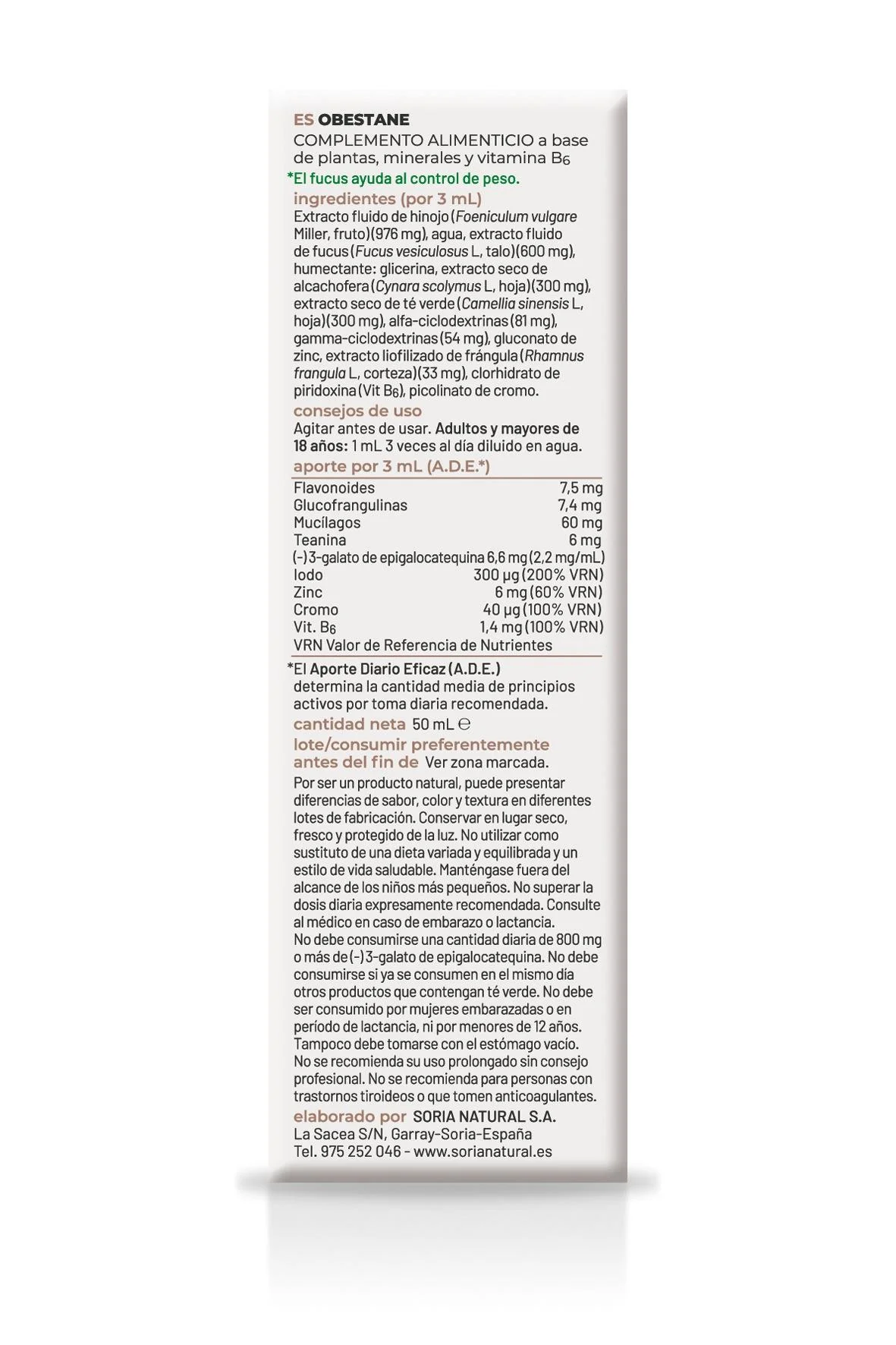 Composor 21 - Obestane · Soria Natural · 50 ml - Image 2