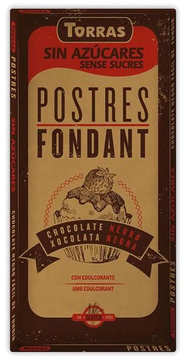 Chocolate para Fundir Sin Azúcar para Postres · Torras · 200 gramos