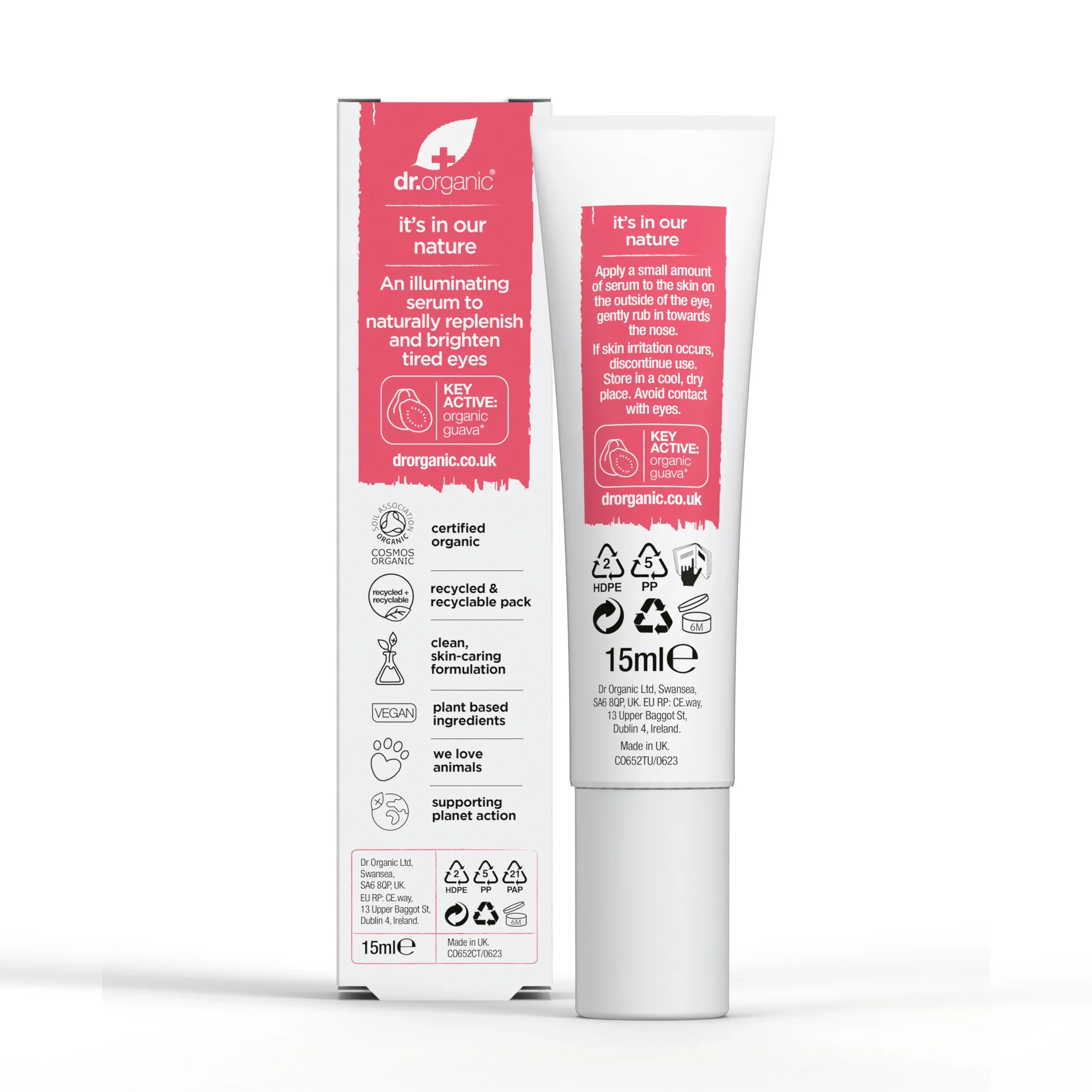 Serum Contorno de Ojos Radiante de Guayaba · Dr Organic · 15 ml - Image 2