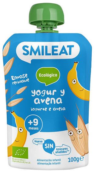 Smoothie de Yogur y Avena · Smileat · 130 gramos [Caducidad 06/2026]