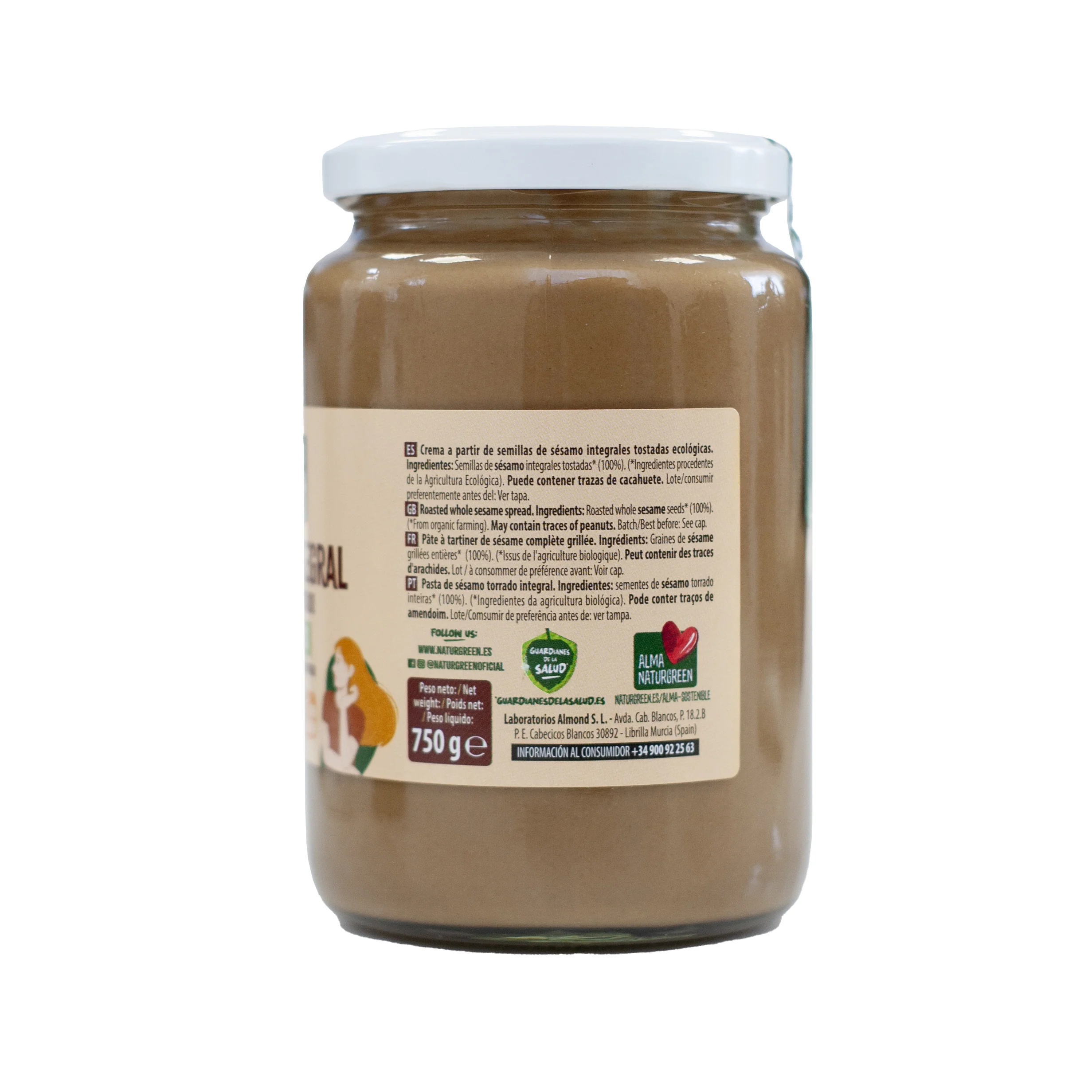 Crema de Tahini Tostado · Naturgreen · 750 gramos - Image 2