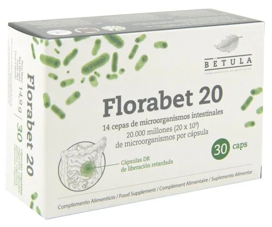 Florabet 20 · Betula · 30 cápsulas
