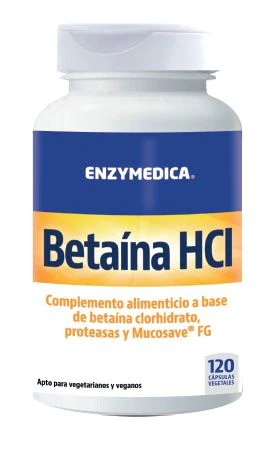 Betaína HCl · Enzymedica · 120 cápsulas