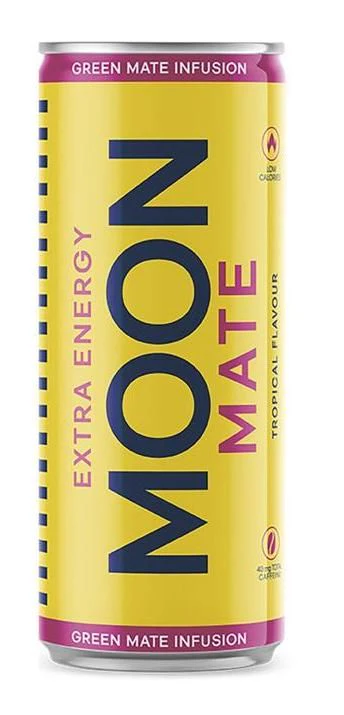 Bebida Energética de Mate - Sabor Tropical · Moon · 250 ml