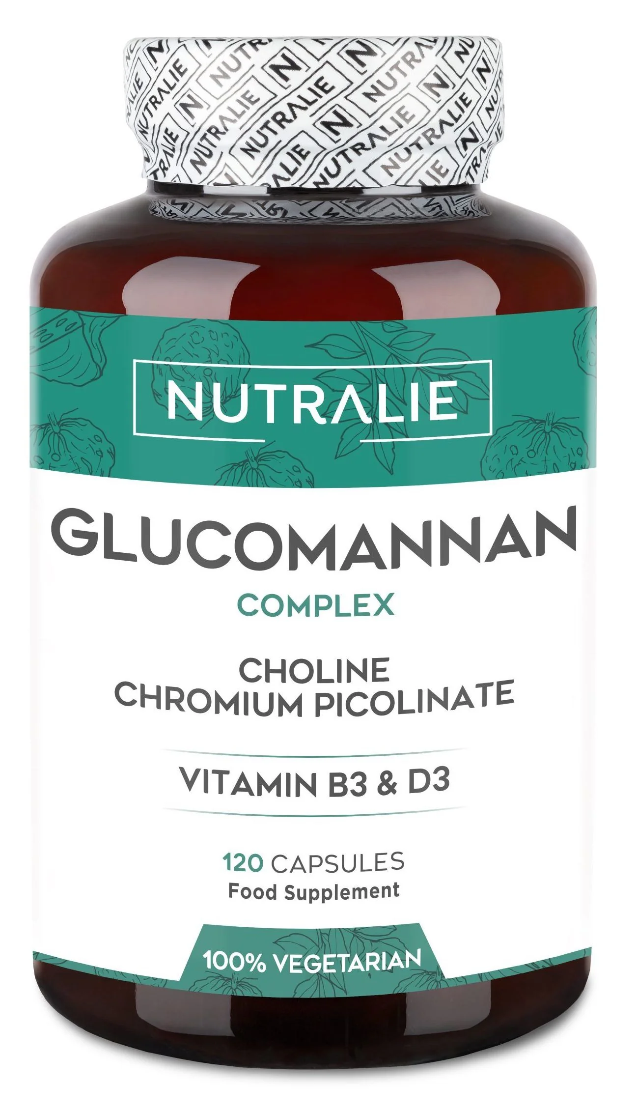 Glucomanano Complex · Nutralie · 120 cápsulas