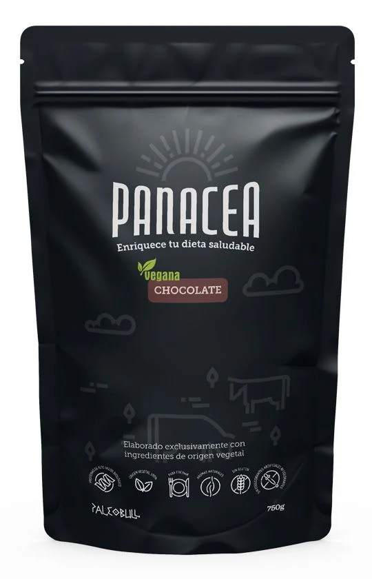 Panacea: Proteína Vegana - Sabor Chocolate · Paleobull · 750 gramos