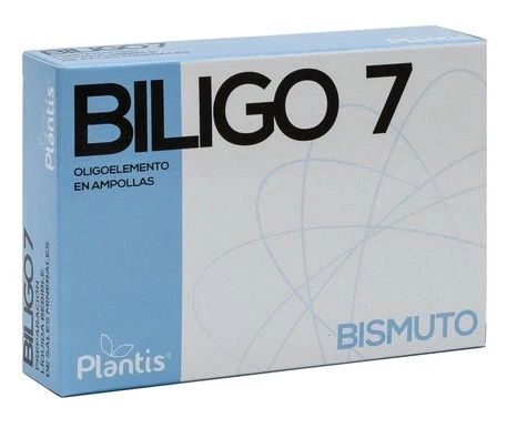 Biligo 7 - Bismuto · Plantis · 20 ampollas
