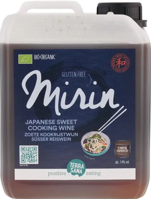 Mirin - Vino de Arroz Dulce para Cocinar · Terrasana · 2,5 litros