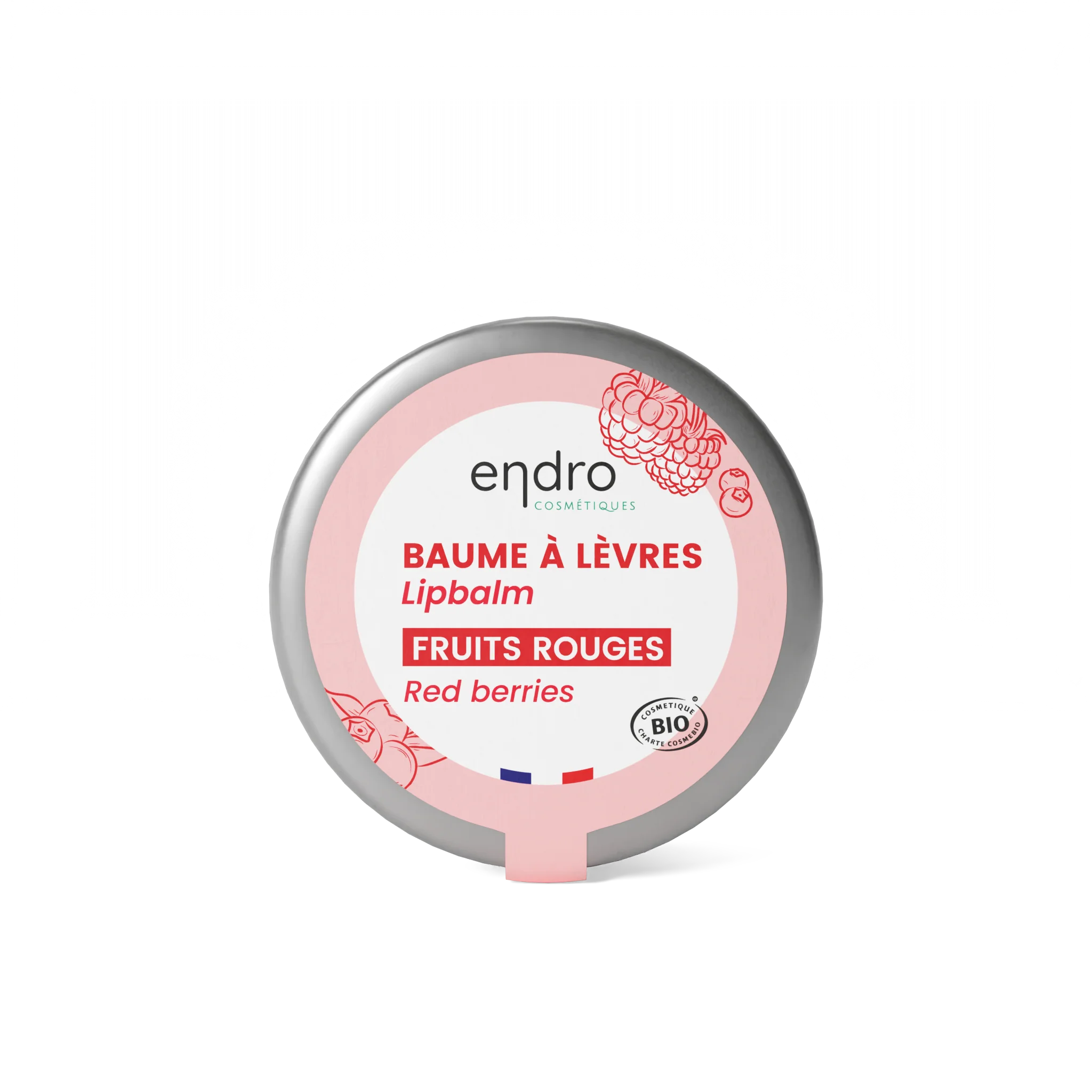 Bálsamo Labial Ecológico - Frutos Rojos · Endro Cosmétiques · 15 gramos