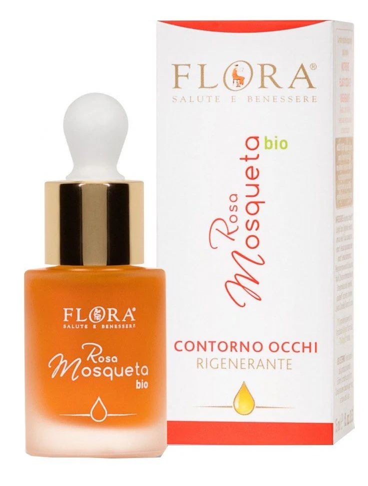 Contorno de Ojos de Aceite de Rosa Mosqueta Bio · Flora · 15 ml