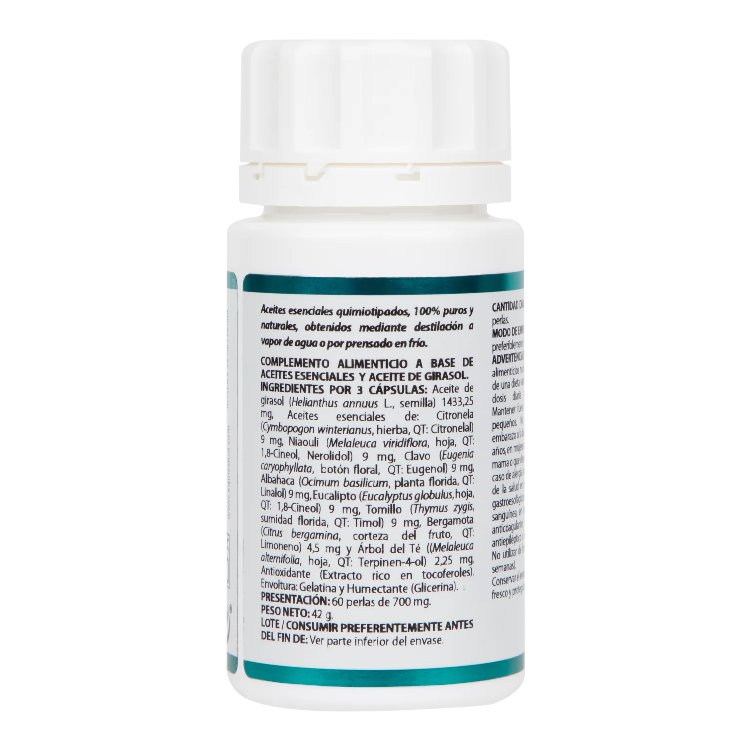 Essential Oils Paraxin Perlas · Equisalud · 60 perlas - Image 2