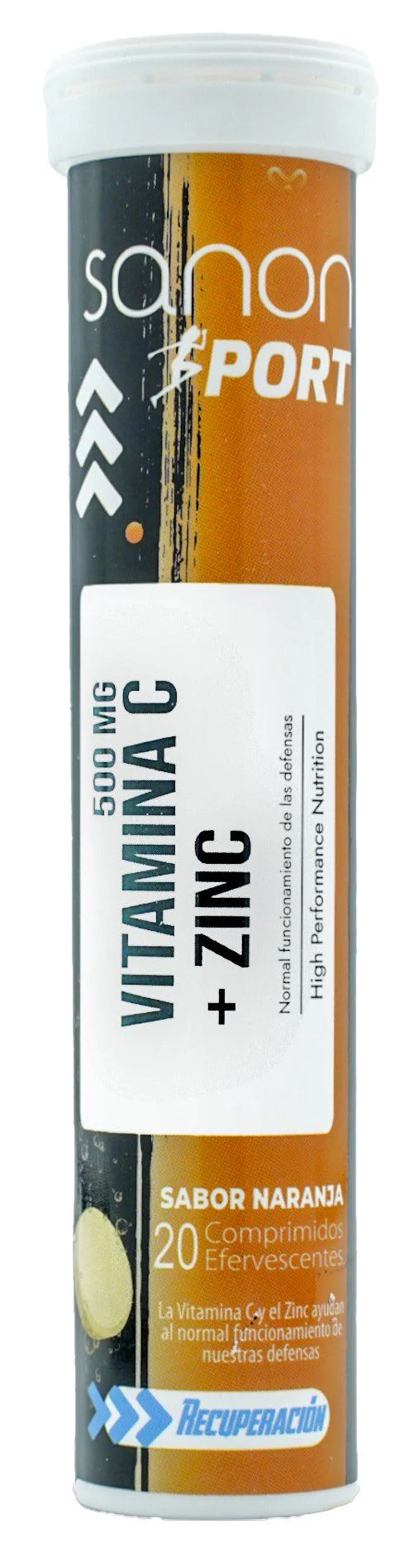 Vitamina C + Zinc · Sanon Sport · 20 comprimidos