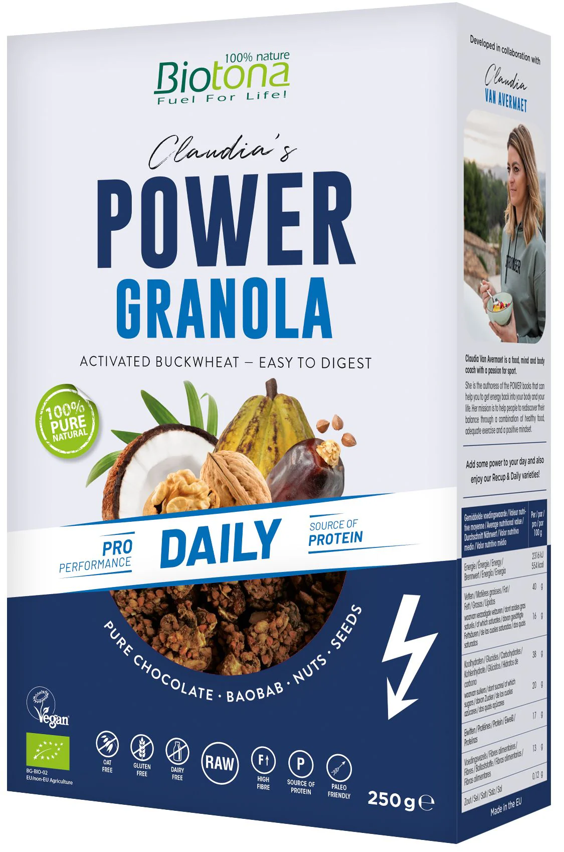 Power Granola Daily · Biotona · 250 gramos