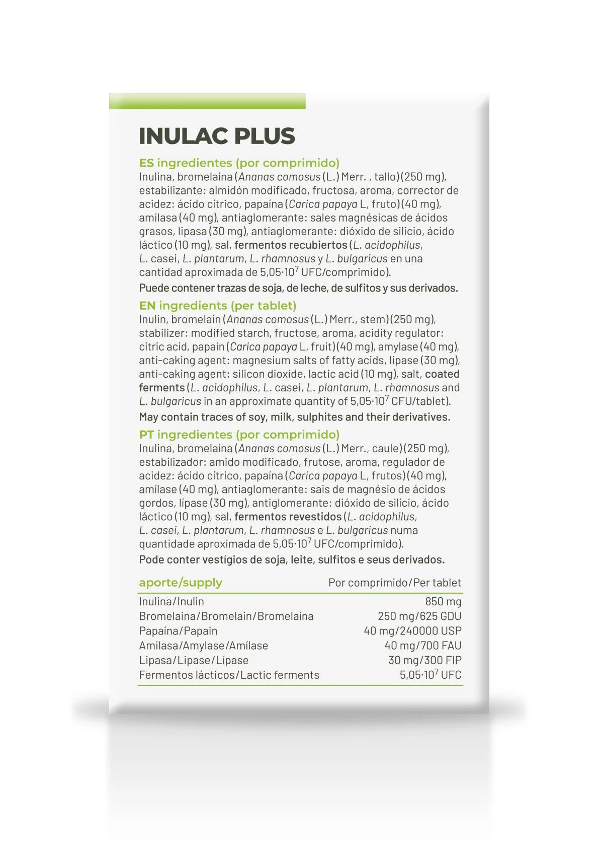 Inulac Plus · Soria Natural · 24 comprimidos - Image 2