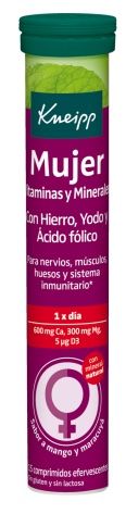 Mujer Vitaminas y Minerales · Kneipp · 15 comprimidos efervescentes [Caducidad 08/2026]