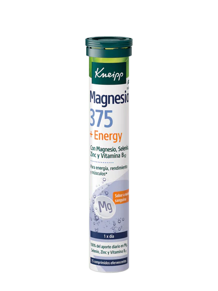 Magnesio 375 + Energy · Kneipp · 15 comprimidos efervescentes