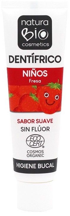 Dentífrico para Niños de Fresa Sin Flúor · Natura BIO · 75 ml - Image 2