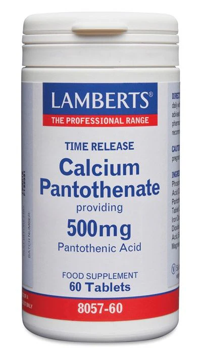 Pantotenato de Calcio · Lamberts · 60 comprimidos