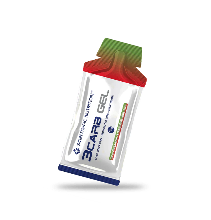 3Carb Gel: Sabor Fresa-Kiwi · Scientiffic Nutrition · 75 gramos