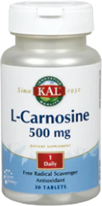 L-Carnosine 500 mg · KAL · 30 comprimidos